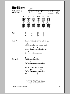 This I Know von Margaret Becker (Download) 