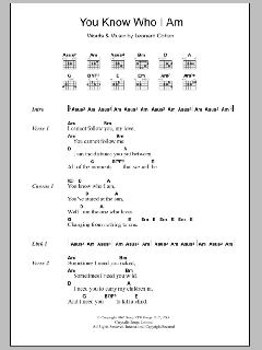 You Know Who I Am von Leonard Cohen (Download) 