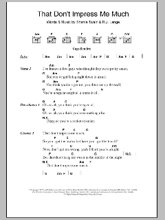 That Don't Impress Me Much von Shania Twain (Download) 