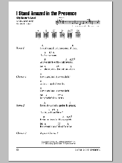 I Stand Amazed In The Presence (Download) 