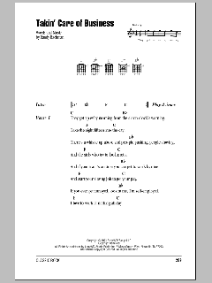 Takin' Care Of Business von Bachman-Turner Overdrive (Download) 