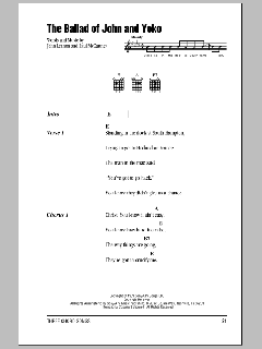 The Ballad Of John And Yoko von The Beatles (Download) 