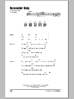 Reconsider Baby von Elvis Presley (Download) 