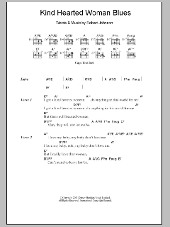 Kind Hearted Woman Blues von Robert Johnson (Download) 
