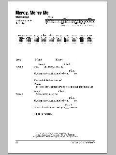 Mercy, Mercy Me (The Ecology) von Marvin Gaye (Download) 