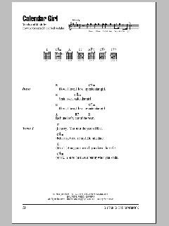 Calendar Girl von Neil Sedaka (Download) 