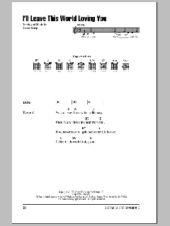 I'll Leave This World Loving You (Download) 