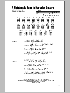 A Nightingale Sang In Berkeley Square von Nat King Cole (Download) 