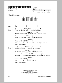 Shelter From The Storm von Bob Dylan (Download) 