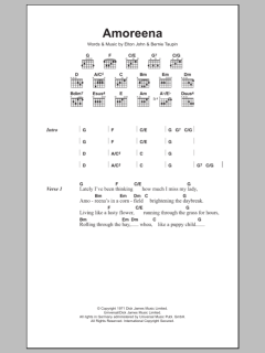 Amoreena von Elton John (Download) 