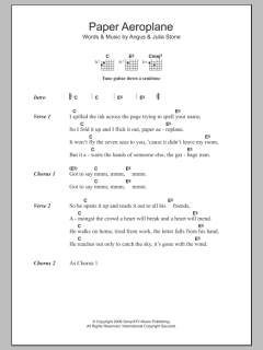 Paper Aeroplane von Angus Stone (Download) 