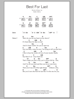 Best For Last von Adele (Download) 