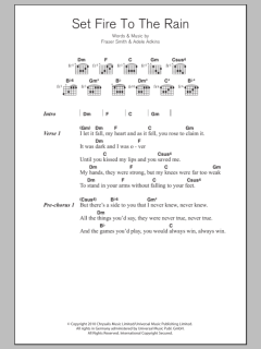 Set Fire To The Rain von Adele (Download) 