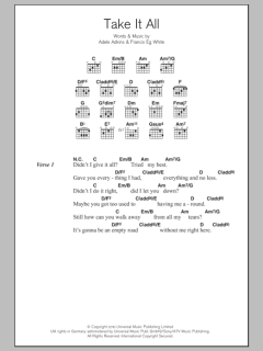 Take It All von Adele (Download) 