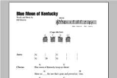 Blue Moon Of Kentucky von Bill Monroe (Download) 
