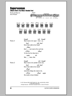 Superwoman (Where Were You When I Needed You) von Stevie Wonder (Download) 