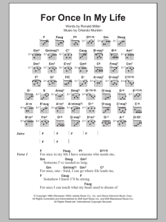 For Once In My Life von Stevie Wonder (Download) 