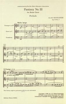 Fantasie Nr. 3 op. 70 Nr. 3 (Alan Hovhaness) 