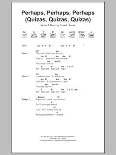 Perhaps, Perhaps, Perhaps von Osvaldo Farres (Download) 