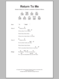 Return To Me von Dean Martin (Download) 