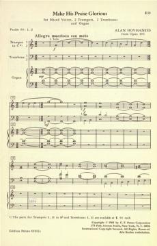 Make His Praise Glorious op. 105 Nr. 3 (Alan Hovhaness) 
