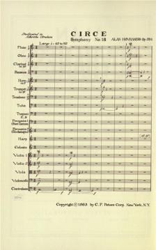 Sinfonie Nr. 18 op. 204 Circe von Alan Hovhaness 