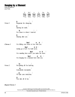 Hanging By A Moment von Lifehouse (Download) 