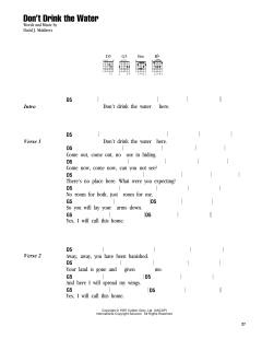 Don't Drink The Water von Dave Matthews Band (Download) 