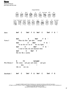 Neon von John Mayer (Download) 