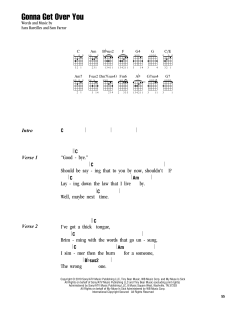 Gonna Get Over You von Sara Bareilles (Download) 