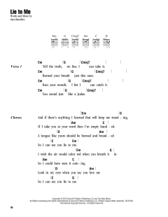 Lie To Me von Sara Bareilles (Download) 