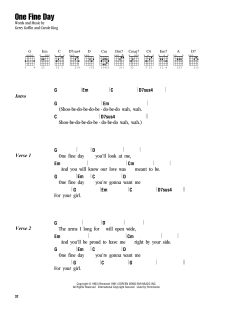 One Fine Day von Carole King (Download) 