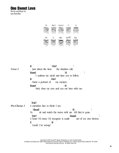 One Sweet Love von Sara Bareilles (Download) 