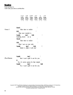 Realize von Colbie Caillat (Download) 