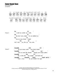 Come Round Soon von Sara Bareilles (Download) 