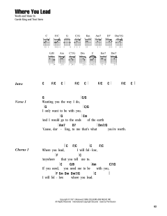 Where You Lead von Carole King (Download) 