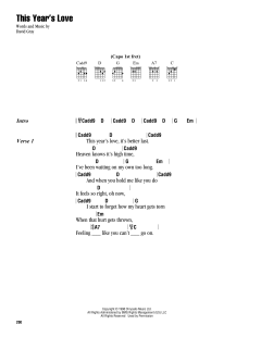 This Year's Love von David Gray (Download) 