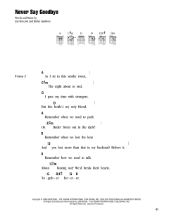 Never Say Goodbye von Bon Jovi (Download) 