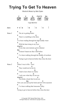 Trying To Get To Heaven von Bob Dylan (Download) 