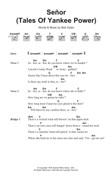 Senor (Tales Of Yankee Power) von Bob Dylan (Download) 