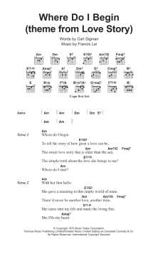 Where Do I Begin (theme from Love Story) von Andy Williams (Download) 