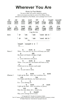 Wherever You Are von Paul Mealor (Download) 