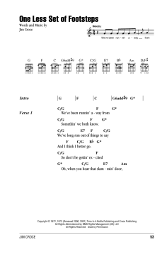 One Less Set Of Footsteps von Jim Croce (Download) 