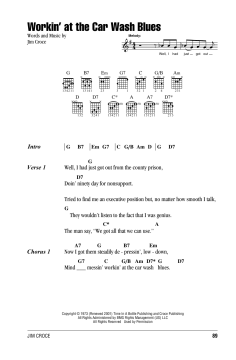 Workin' At The Car Wash Blues von Jim Croce (Download) 