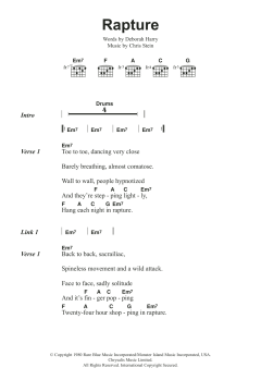 Rapture von Blondie (Download) 