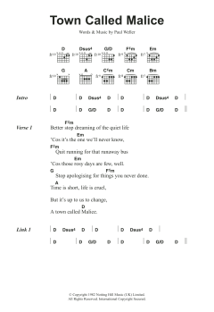 Town Called Malice von The Jam (Download) 