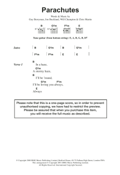 Parachutes von Coldplay (Download) 