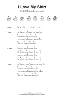 I Love My Shirt von Donovan (Download) 
