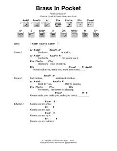 Brass In Pocket von The Pretenders (Download) 