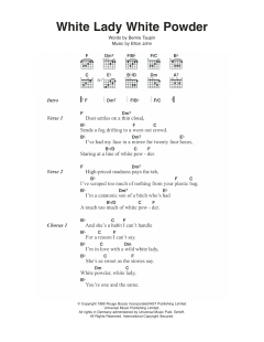 White Lady White Powder von Elton John (Download) 